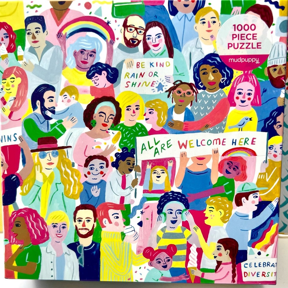 All Are Welcome Here 1000 Piece Puzzle Unity of the Human Race